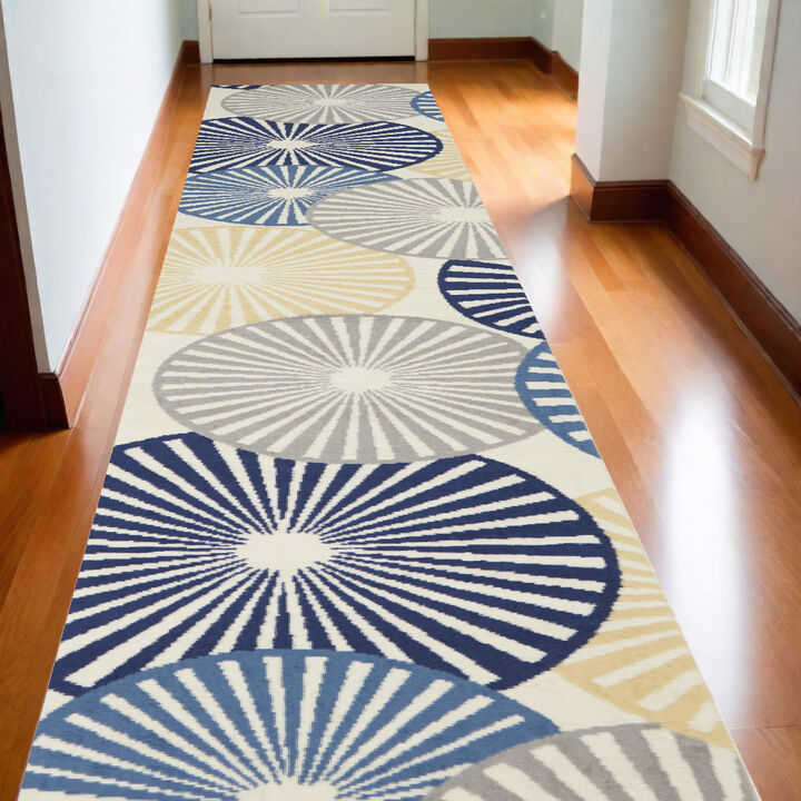 HomeRoots Geometric Runner Rug