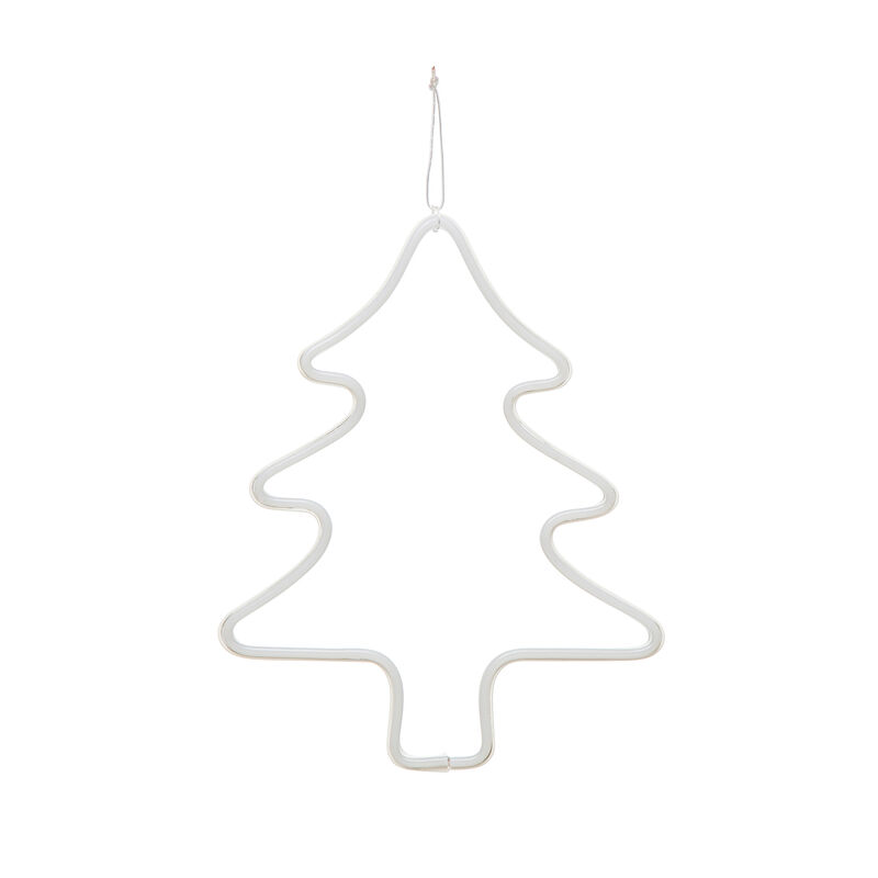 Wire Tree Wall Decor with LED Light, White (Batteries Not Included) image number 0