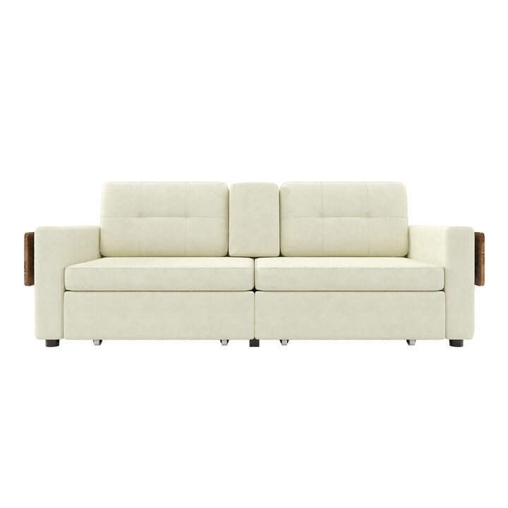 Pismeg  Pull-Out Storage Drawers Loveseat