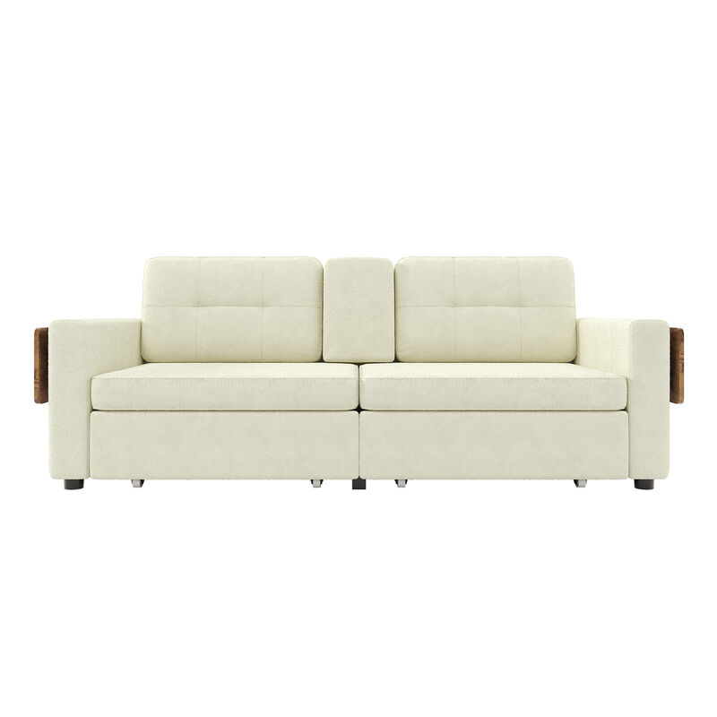 Pismeg  Pull-Out Storage Drawers Loveseat image number 0