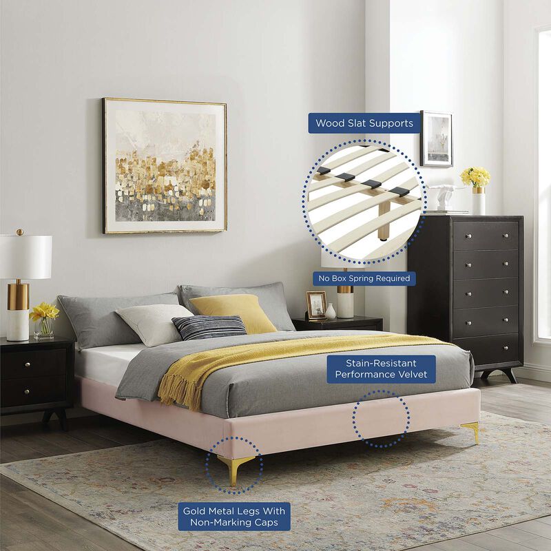 Modway - Sutton Full Performance Velvet Bed Frame image number 6