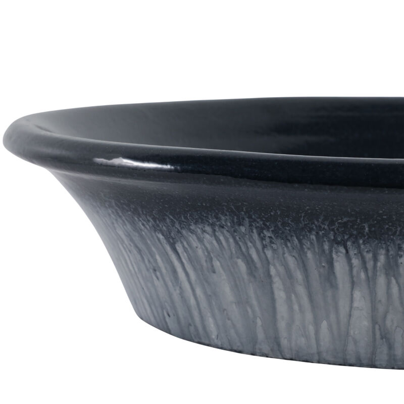 18" Tapered Bowl Reactive Finish, Blue image number 4