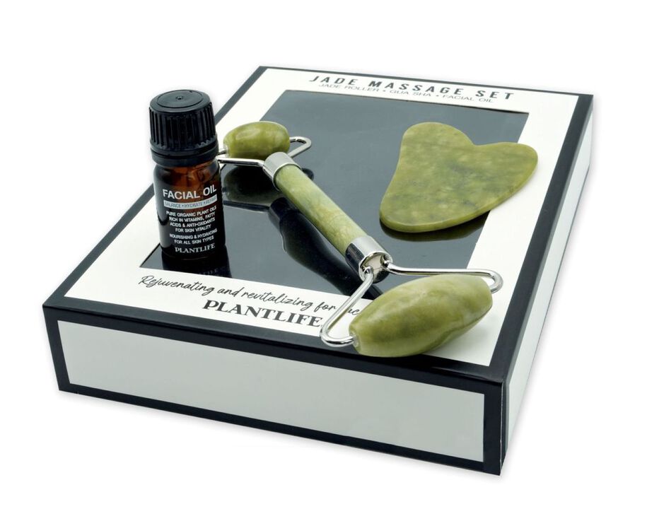 Plantlife Jade Roller Massage Gift Set