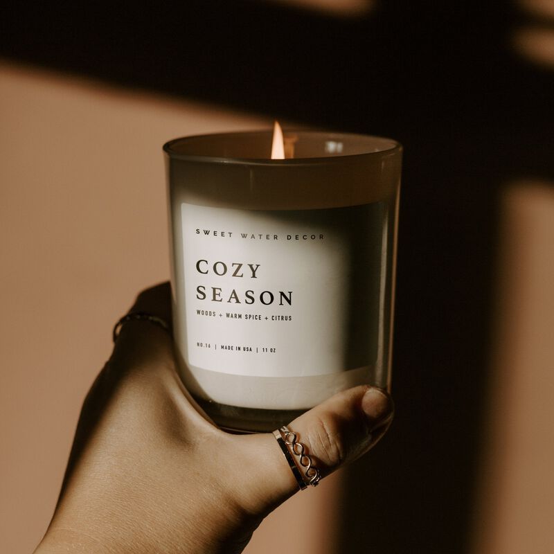 Sweet Water Decor Cozy Season 11 oz Soy Candle image number 1