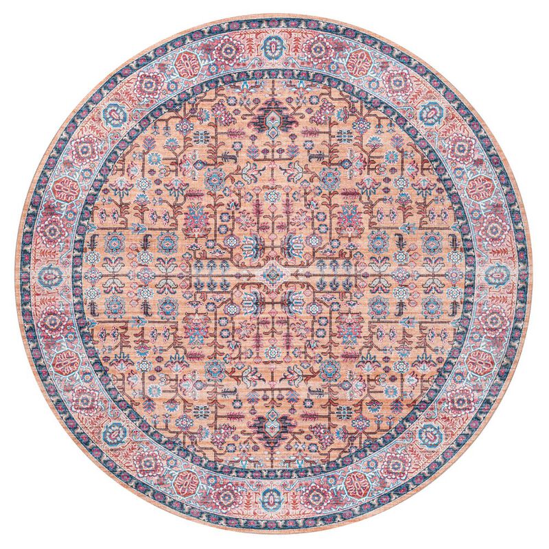 Kemer All-Over Persian Machine-Washable Area Rug