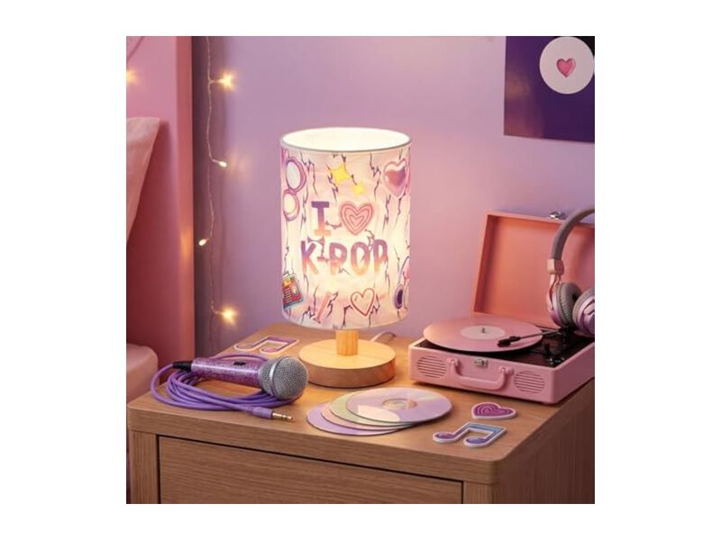 Dimmable 3 Color Bedside Lamp For Bedroom Bedside Purple image number 2