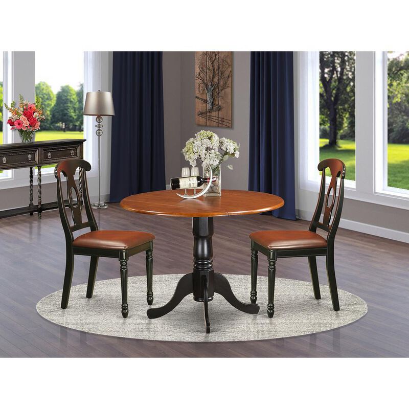 3 PC Kitchen Table set-Dining Table and 2 Kitchen Chairs
