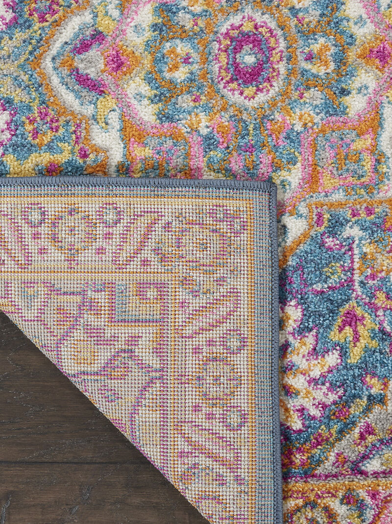 Passion PSN20 Teal/Multicolor 1'10" x 2'10" Rug image number 1