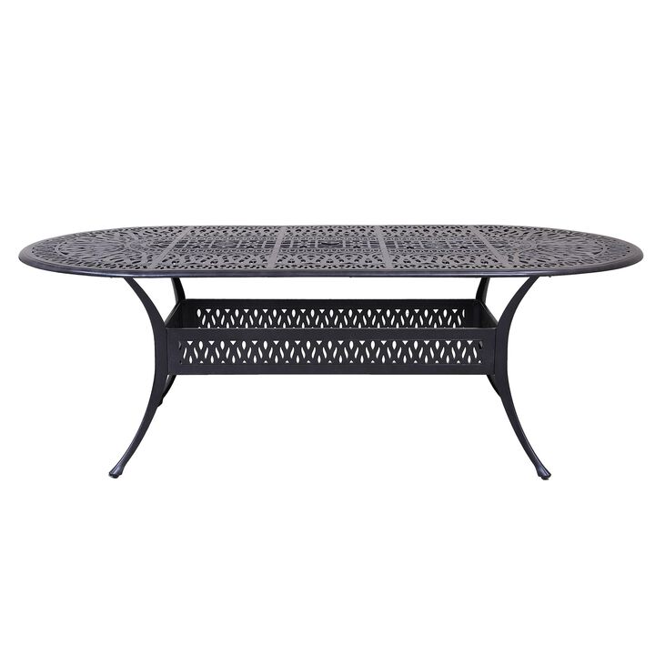 River City 85" Oval Patio Table