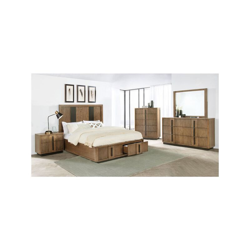 Coaster Co. of America Terrace 6-drawer Dresser and Mirror Ash Brown image number 4