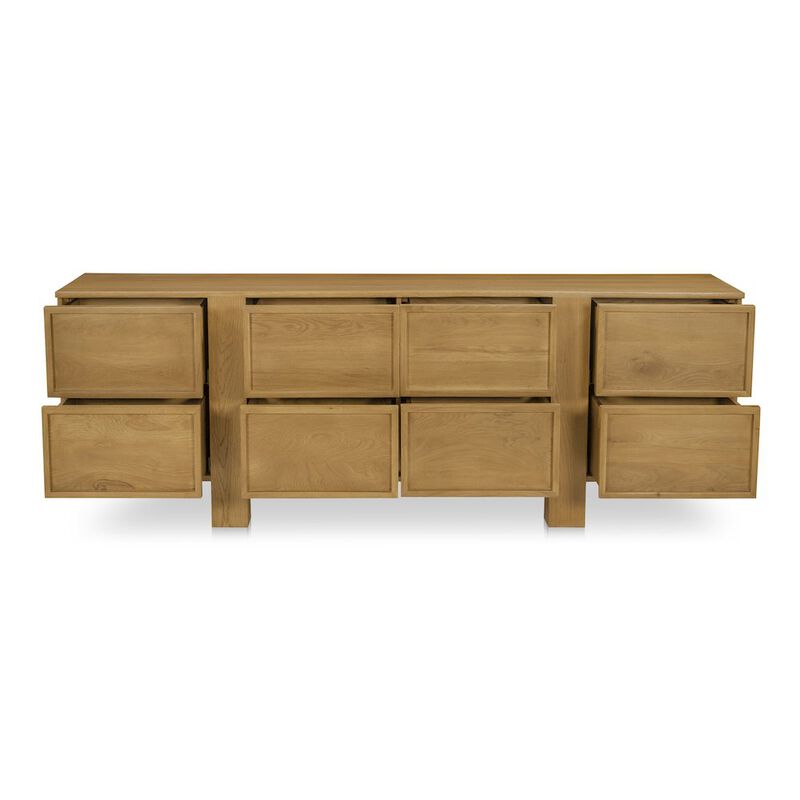 Moe's Home Collection Henley 8 Drawer Dresser Brown