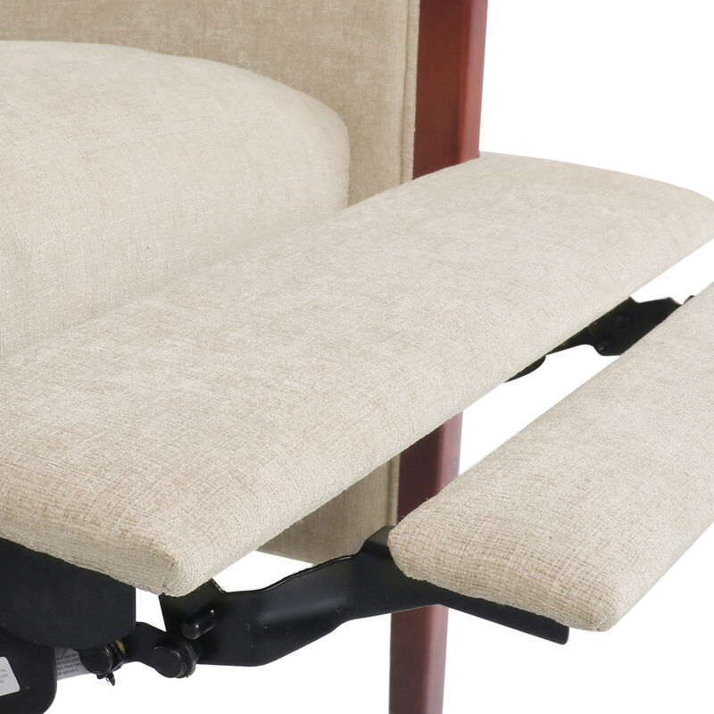 Merax Mid Century Modern Fabric Channel Stitch Recliner