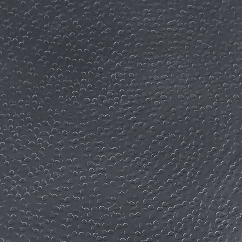 Josi 21 Inch Round Side End Table, Handcrafted Hammered Design, Drum Pedestal Aluminum Base, Matte Black