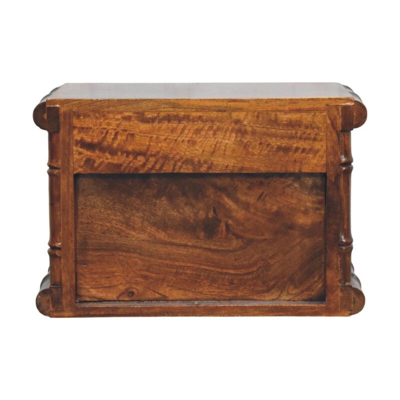Artisan Furniture Solid Wood Bamboo Wall-Mounted Bedside , Brown image number 7