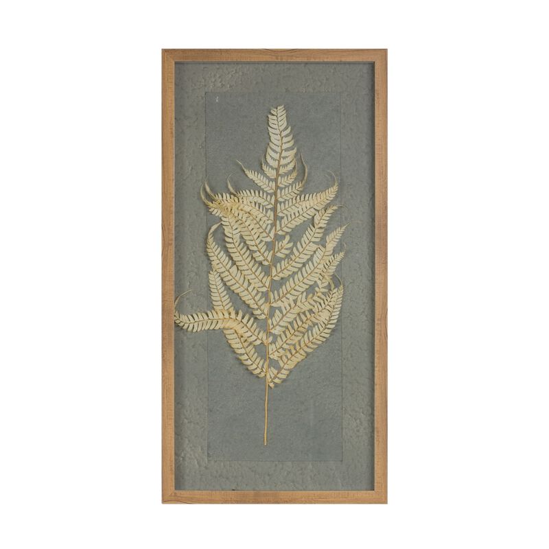 Framed Fern Decorative Wall Art for Home or Nature-Inspired Decor (Set of 2)