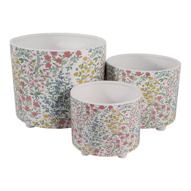 S/3 Floral Bouquets Planters image number 3