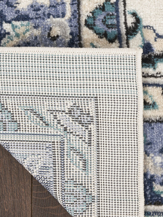 Nourison Essentials NRE05 Ivory/Blue 10' x 14' Rug