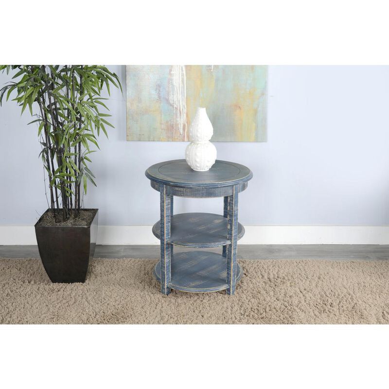 Sunny Designs Ocean Blue Side Table