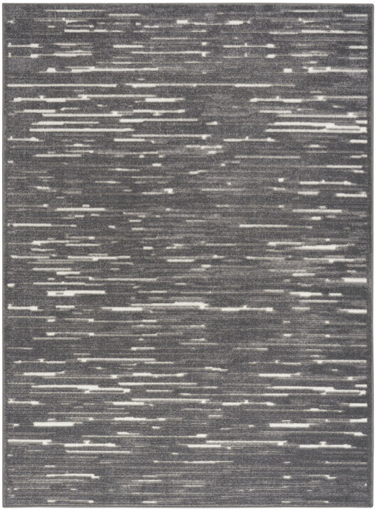 HomeRoots 9' X 12' Gray Geometric Area Rug