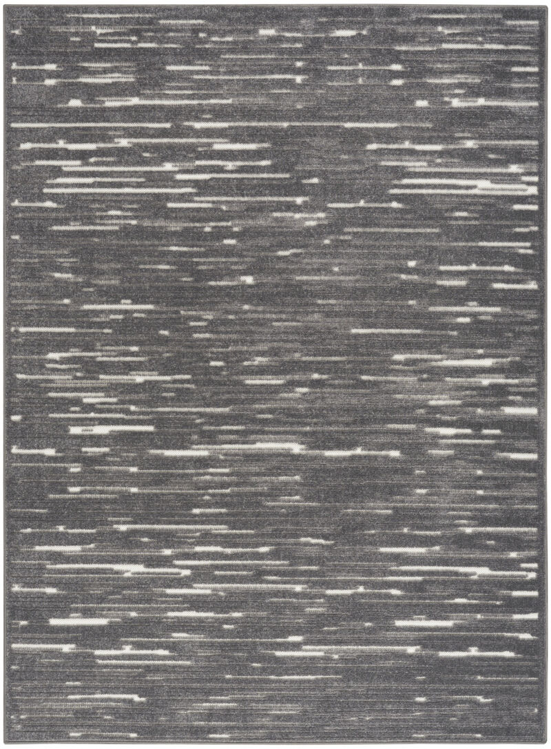 HomeRoots 9' X 12' Gray Geometric Area Rug image number 0