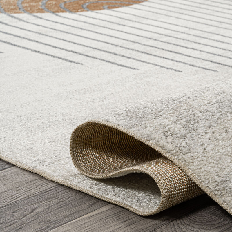 Kallax Geometric Modern Low-Pile Machine-Washable Area Rug