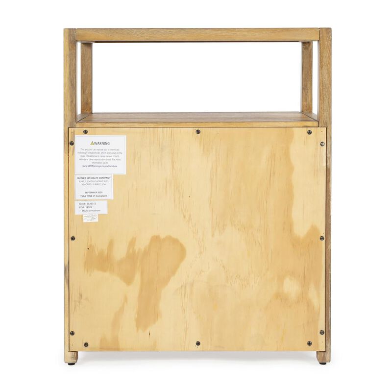 Butler Specialty Company Lark Natural Wood Nightstand, Light Brown