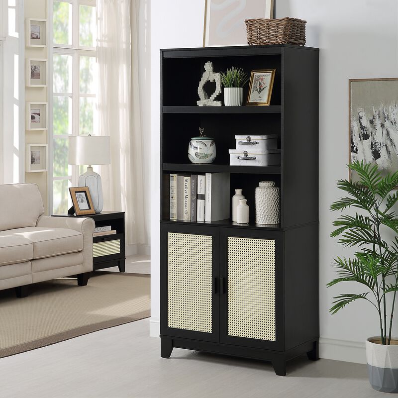 Sheridan Black Bookcase