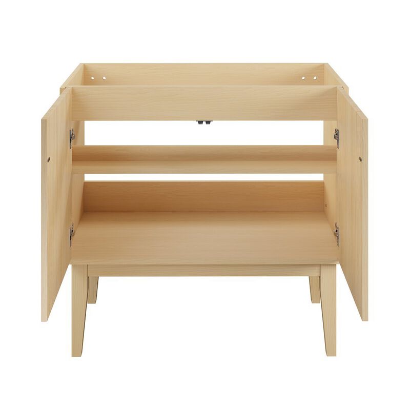 Bosse 36" Freestanding Bathroom Vanity Cabinet without Top in Natural Oak image number 5