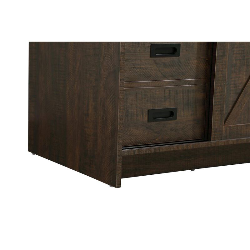 Elegant Kitchen and Bath Austin 60 Inch Single Bathroom Vanity In Expresso