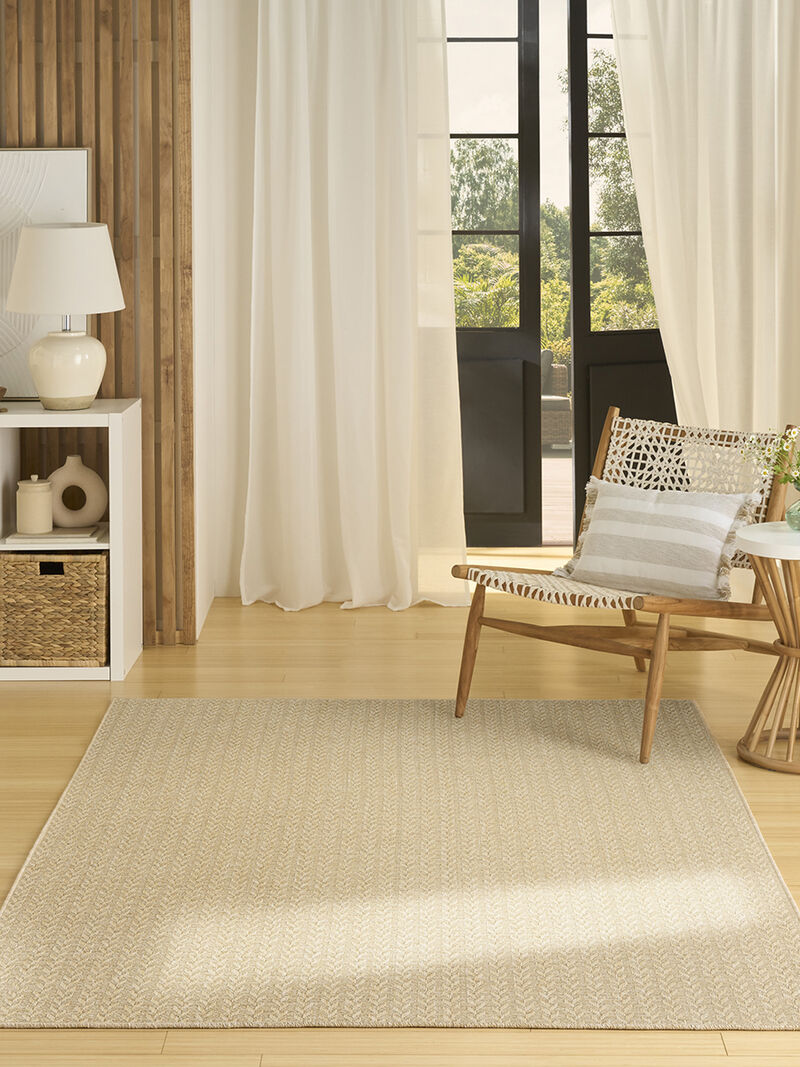 Tulum TLM02 Cream 5'3" x 7' Rug