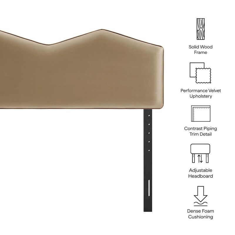 Cosette Performance Velvet King Size Headboard image number 2