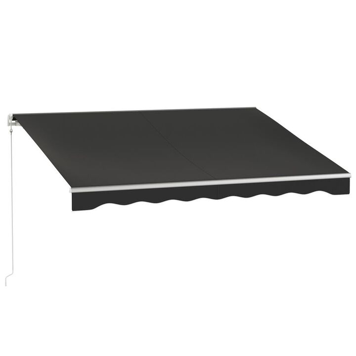 Hivvago 10' x 8' Motorized Retractable Patio Awning