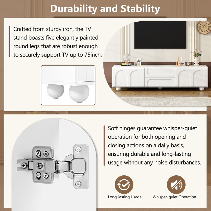 Merax Entertainment Center TV Stand for Living Room