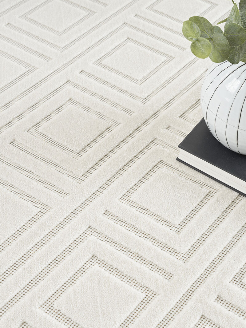 Care Free CAF03 Ivory 7'10" x 9'10" Rug