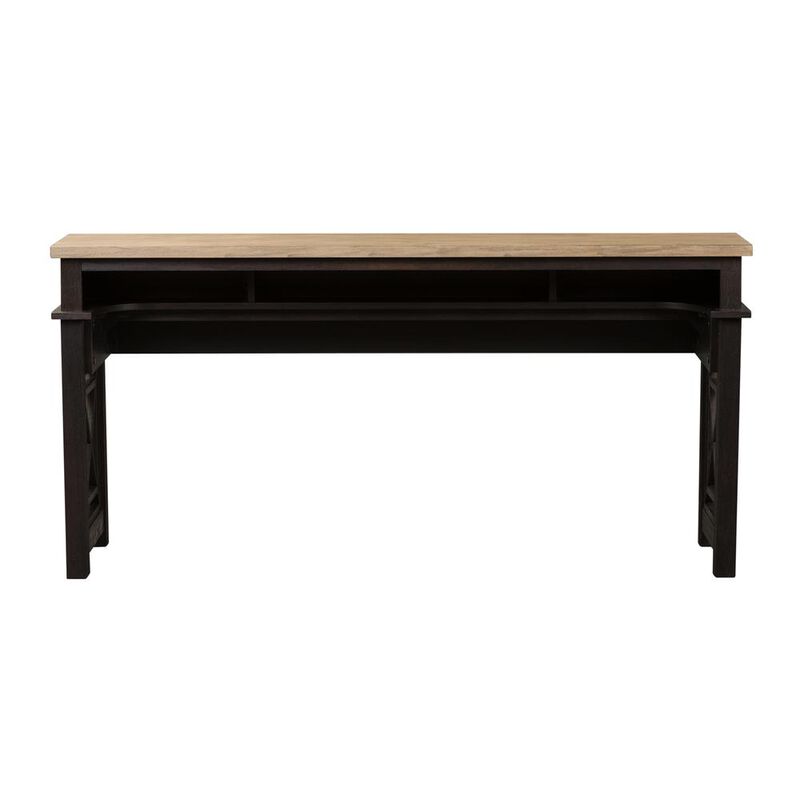Liberty Furniture Heatherbrook Console Bar Table in Charcoal image number 1