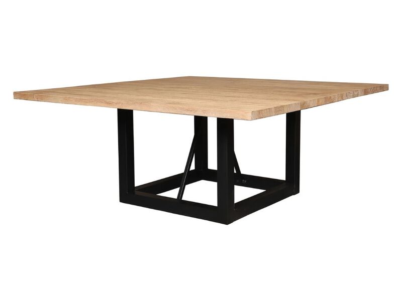 Logan 72 Square Dining Table In Natural Finish