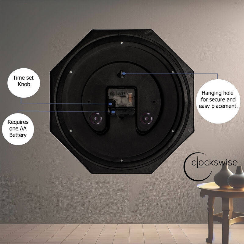 Clockswise 12-inch Non-Ticking