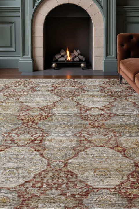 Aristo AR8 Burgundy 9' x 12' Rug