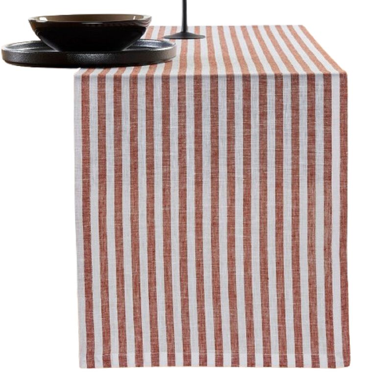 Solino Home 100% Pure Linen Table Runner - Amalfi Stripe