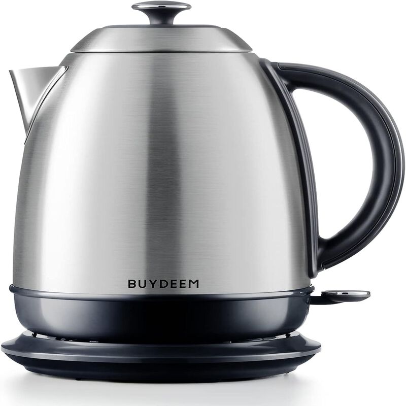 BUYDEEM K640 Stainless Steel Electric Tea Kettle with Auto Shut-Off and Boil Dry Protection, 1.7 Liter Cordless Hot Water Boiler with Swivel Base, 1440W image number 1