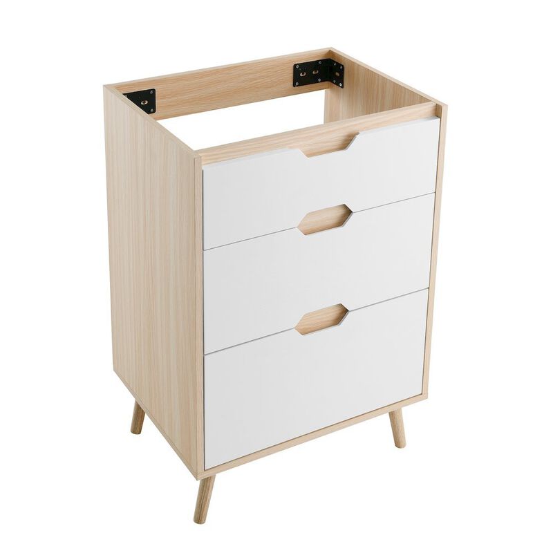 Brusque 24 Bathroom Vanity in White Oak -Cabinet Only (SM-BV350) image number 2