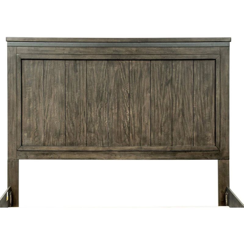Liberty Furniture Thornwood Hills King Panel Headboard in Rock Beaten Brown w/ Saw Cuts image number 0