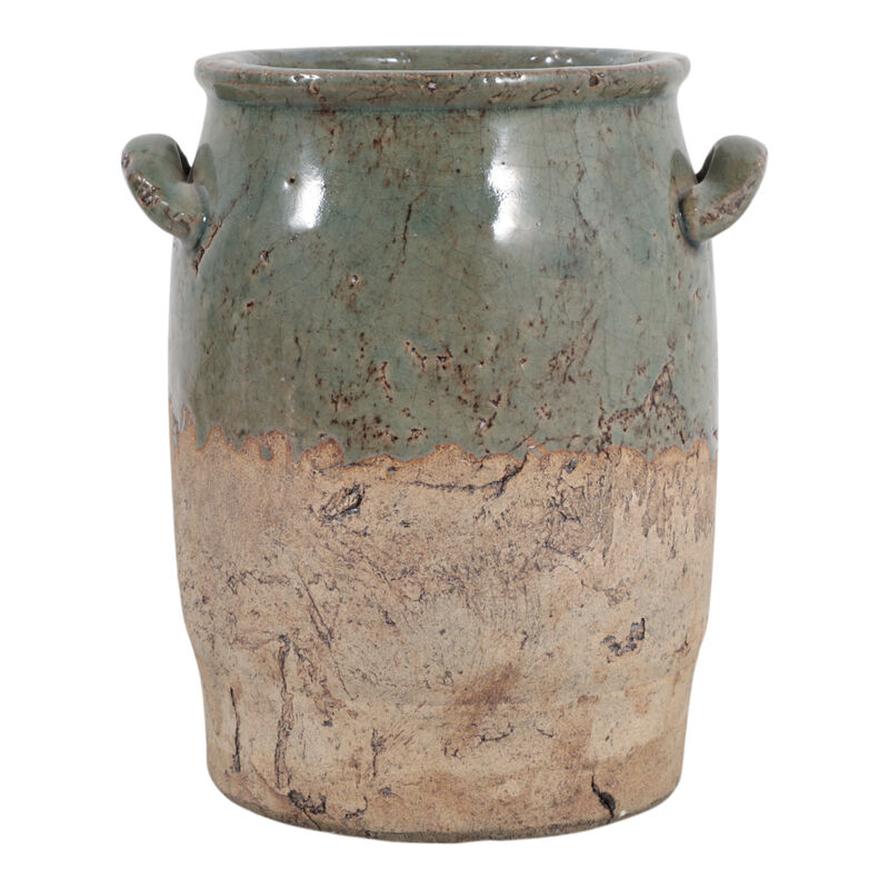8x7" Traditional Vase, Green/brown image number 0
