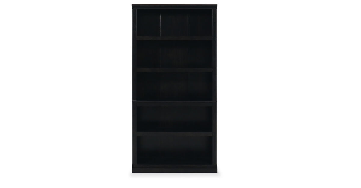 Sauder Select 5-Shelf Bookcase in Estate Black