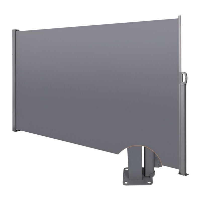 Retractable Side Screen Awning &ndash; Outdoor Privacy Screen and Shade for Patios, Decks, and Balconies