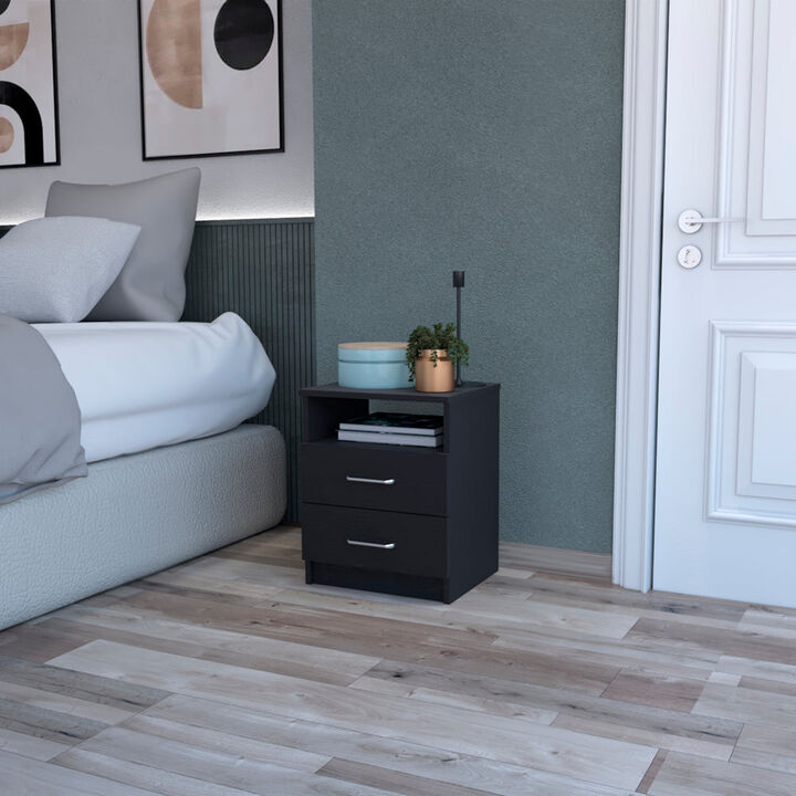 Nightstand Olivenza, Bedroom, Black