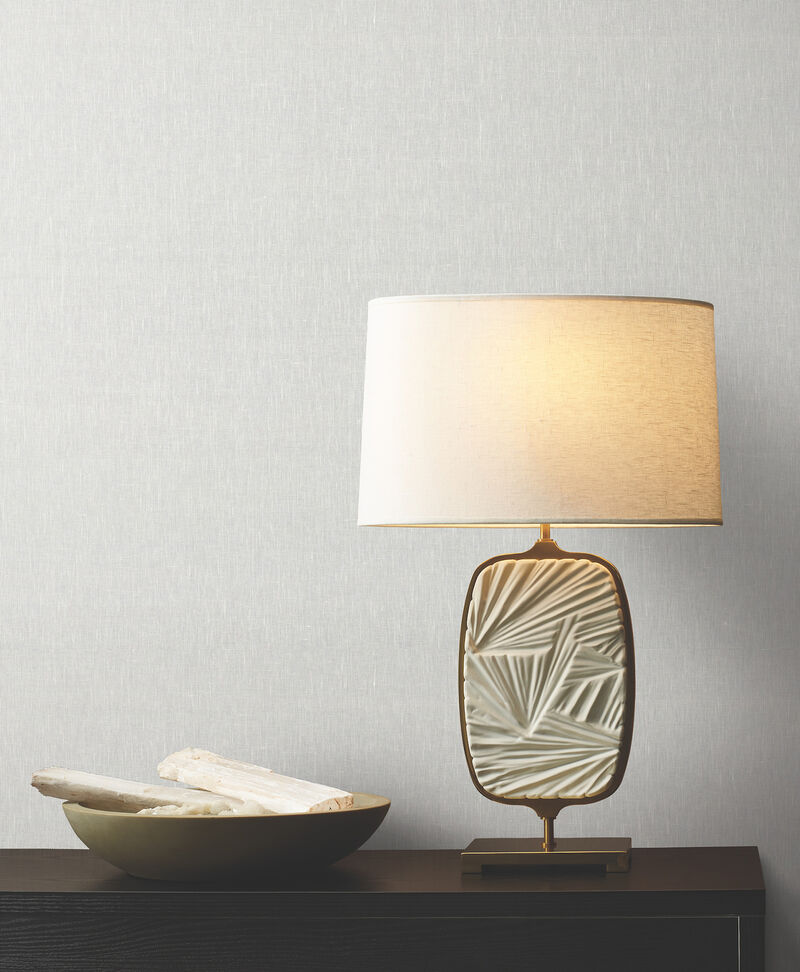 Sheer Linen White Wallpaper (Set of 2) image number 1