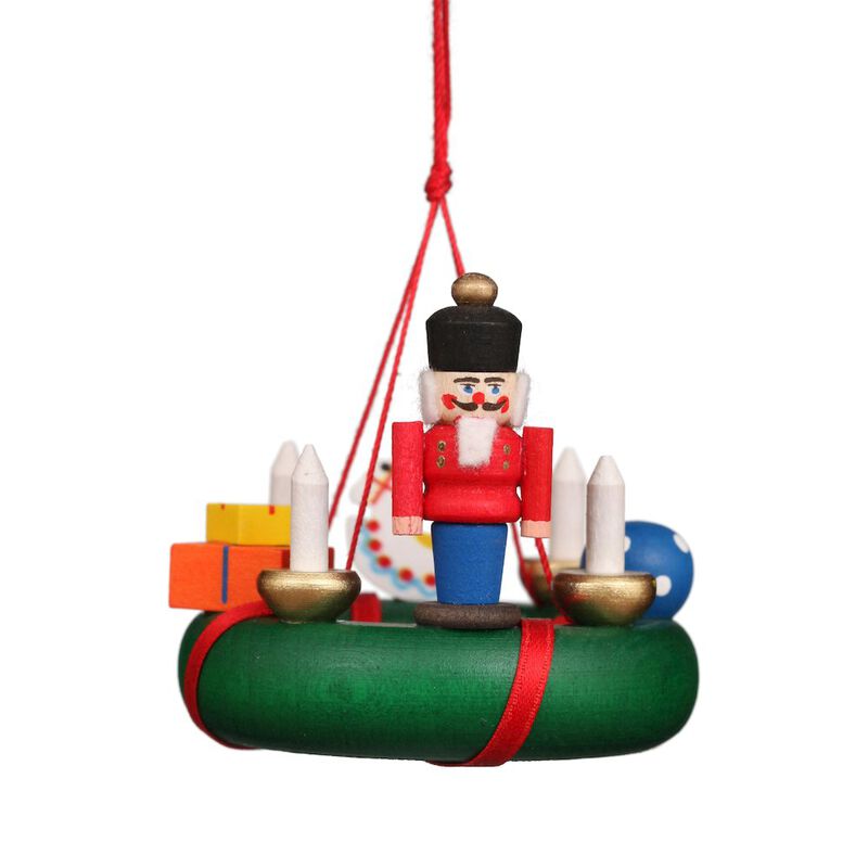 Ornament - Wreath With Nutcracker