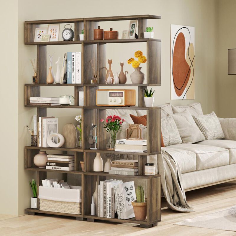 Hivvago 6-Tier Bookcase with Anti-Tipping Kit