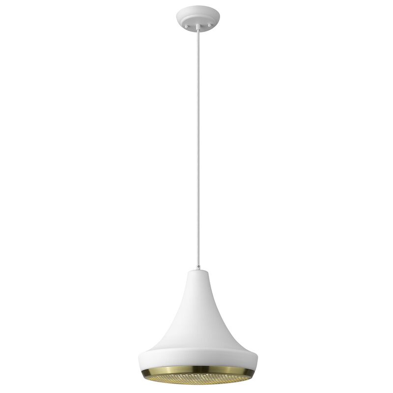 Hivvago Tholos 1-Light White Pendant